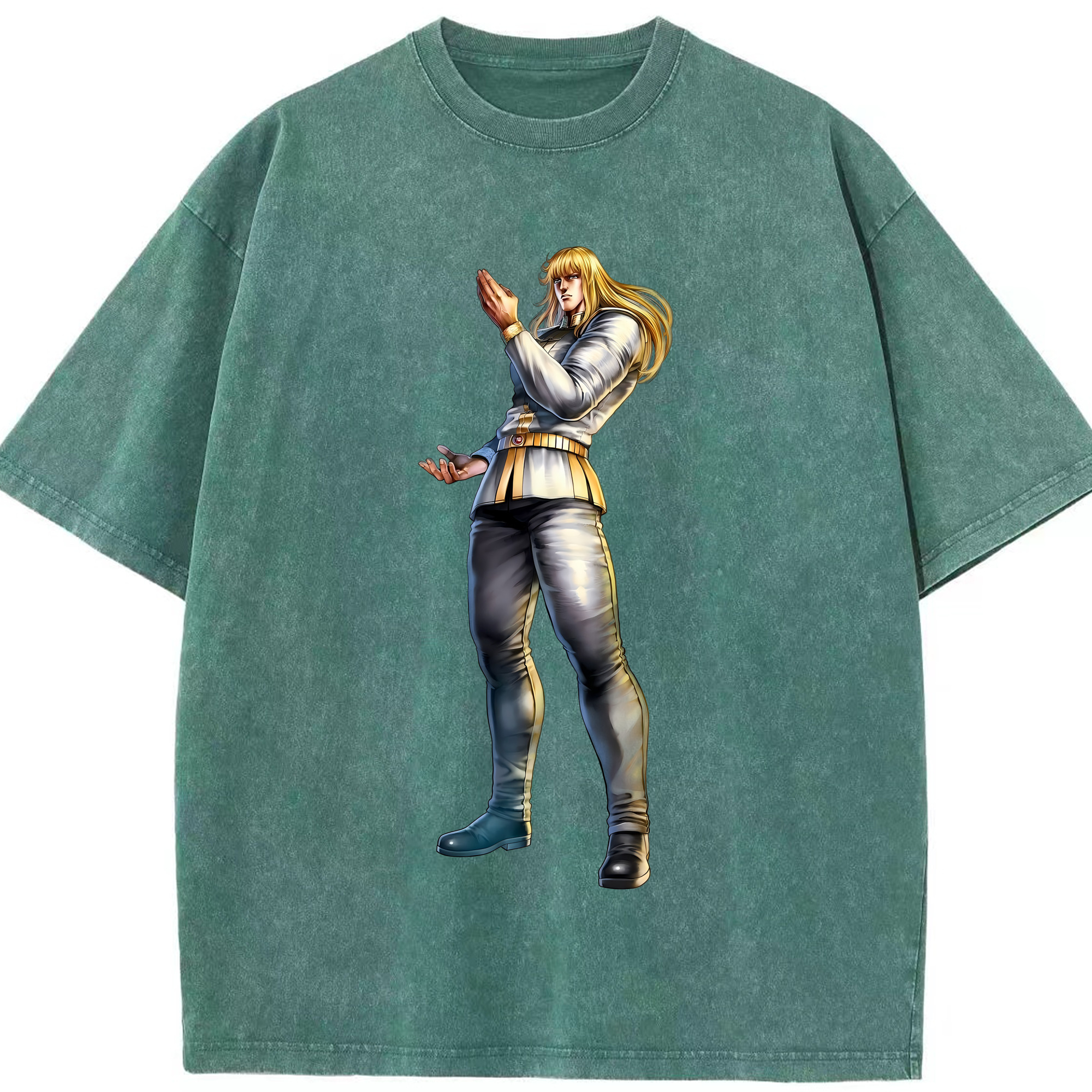 （画像用） 北斗の拳 Fist of the North Star 綿100% ヴィンテージ風 半袖Tシャツ（フロントプリント）